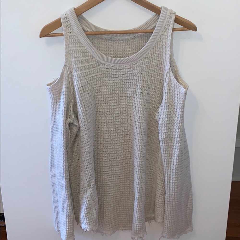 Free People Open Shoulder Sweater